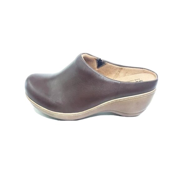 SoftWalk Meredith Mule Brown Leather Slip-On Comfort Clogs S1500 Womens US 7 W - Picture 1 of 10